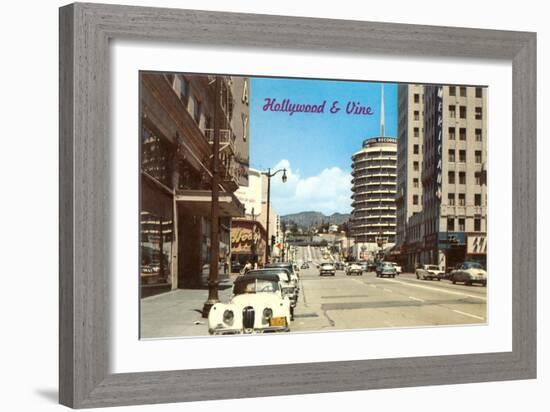 Hollywood and Vine-null-Framed Art Print