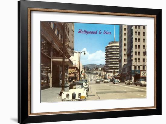 Hollywood and Vine-null-Framed Art Print