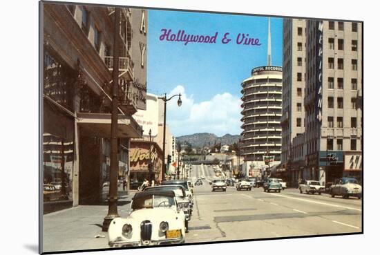 Hollywood and Vine-null-Mounted Art Print