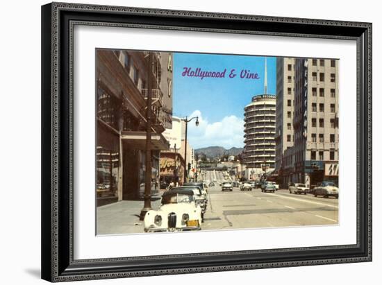 Hollywood and Vine-null-Framed Art Print