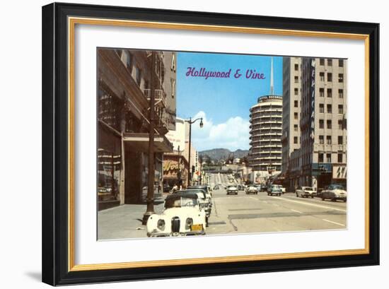 Hollywood and Vine-null-Framed Art Print