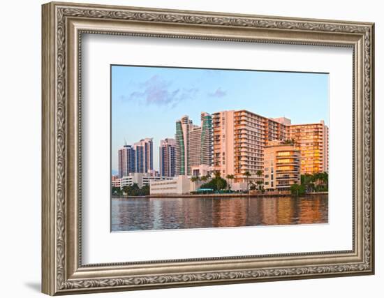 Hollywood Beach Florida at Sunset-Fotomak-Framed Photographic Print