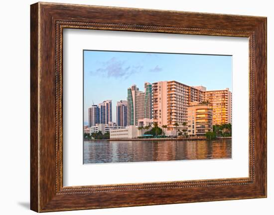 Hollywood Beach Florida at Sunset-Fotomak-Framed Photographic Print