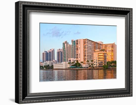 Hollywood Beach Florida at Sunset-Fotomak-Framed Photographic Print