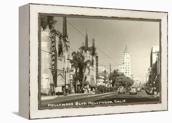 Hollywood Boulevard, Hollywood, California-null-Framed Stretched Canvas
