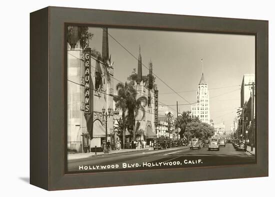 Hollywood Boulevard, Hollywood, California-null-Framed Stretched Canvas