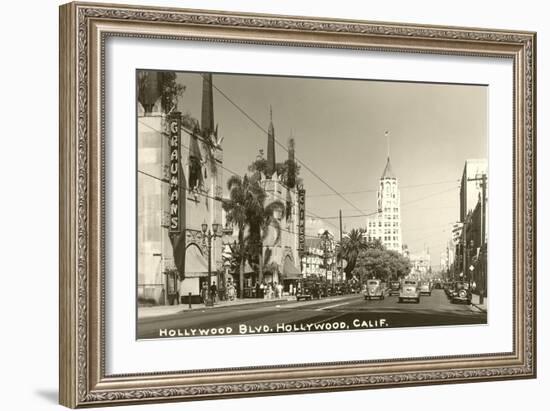 Hollywood Boulevard, Hollywood, California-null-Framed Art Print