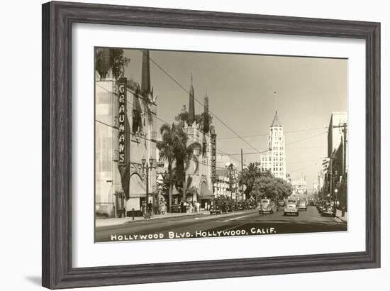 Hollywood Boulevard, Hollywood, California-null-Framed Art Print