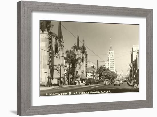 Hollywood Boulevard, Hollywood, California-null-Framed Art Print