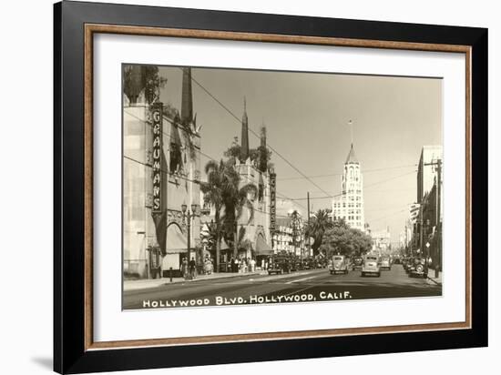 Hollywood Boulevard, Hollywood, California-null-Framed Art Print