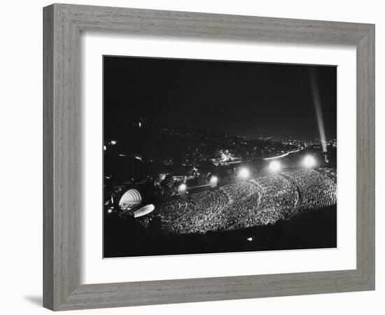 Hollywood Bowl at Night-null-Framed Photographic Print