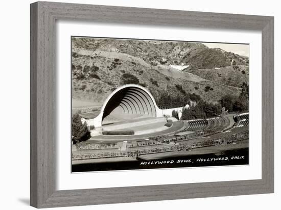 Hollywood Bowl, Los Angeles, California-null-Framed Art Print