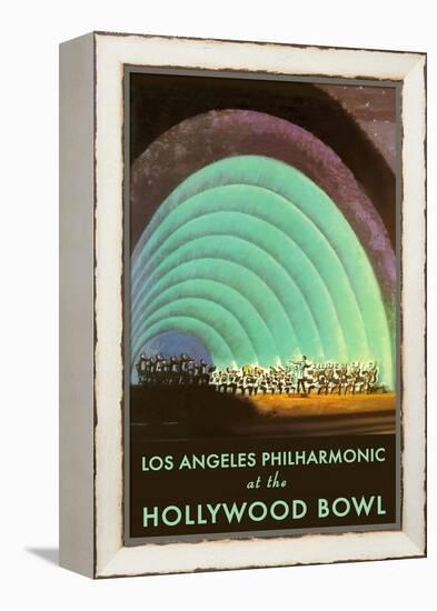 Hollywood Bowl Poster, Los Angeles, California-null-Framed Stretched Canvas