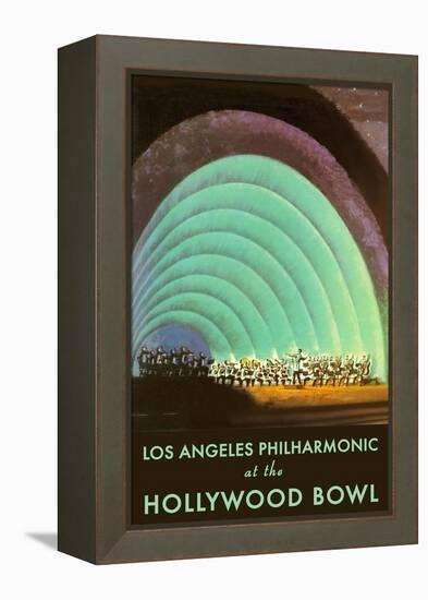 Hollywood Bowl Poster, Los Angeles, California-null-Framed Stretched Canvas