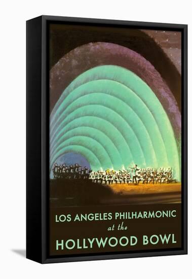 Hollywood Bowl Poster, Los Angeles, California-null-Framed Stretched Canvas