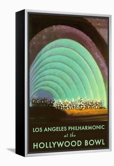 Hollywood Bowl Poster, Los Angeles, California-null-Framed Stretched Canvas