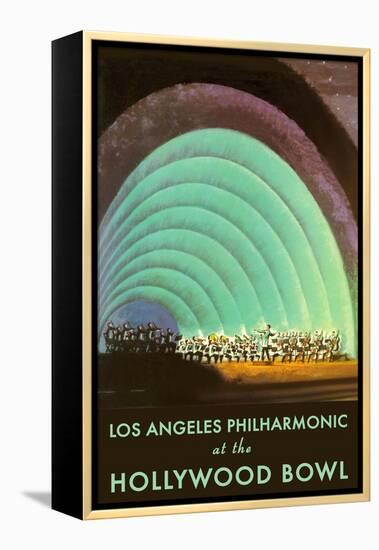 Hollywood Bowl Poster, Los Angeles, California-null-Framed Stretched Canvas