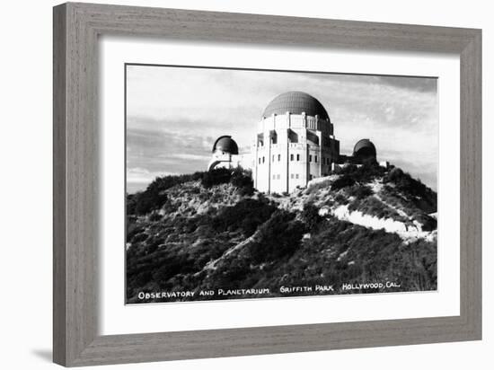 Hollywood, California - Griffith Park Observatory and Planetarium-Lantern Press-Framed Art Print