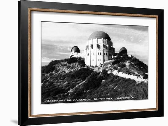 Hollywood, California - Griffith Park Observatory and Planetarium-Lantern Press-Framed Art Print