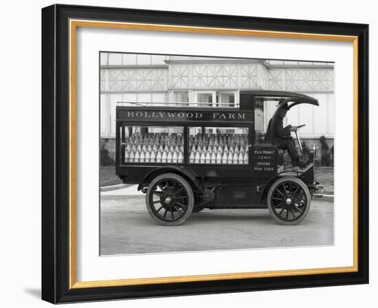 Hollywood Farm Milk Delivery Truck, Seattle, 1913-null-Framed Giclee Print