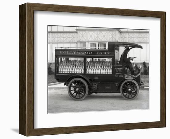 Hollywood Farm Milk Delivery Truck, Seattle, 1913-null-Framed Giclee Print