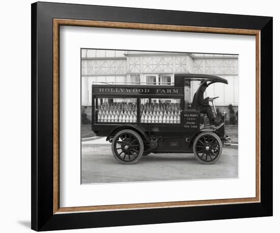 Hollywood Farm Milk Delivery Truck, Seattle, 1913-null-Framed Giclee Print