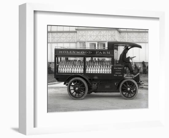 Hollywood Farm Milk Delivery Truck, Seattle, 1913-null-Framed Giclee Print