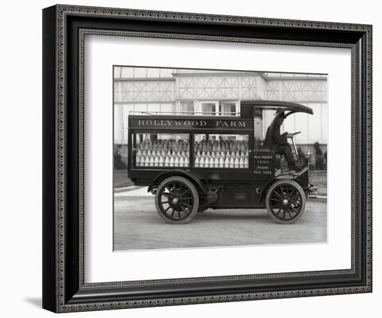 Hollywood Farm Milk Delivery Truck, Seattle, 1913-null-Framed Giclee Print