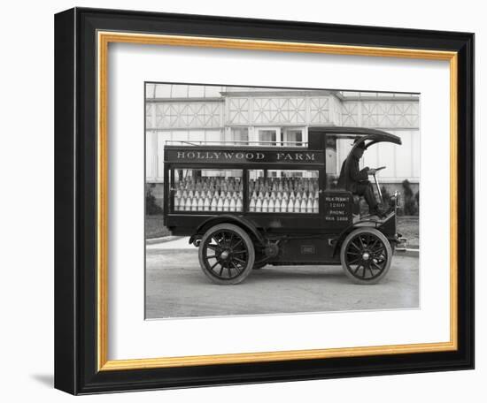 Hollywood Farm Milk Delivery Truck, Seattle, 1913-null-Framed Giclee Print