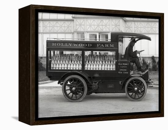 Hollywood Farm Milk Delivery Truck, Seattle, 1913-null-Framed Premier Image Canvas