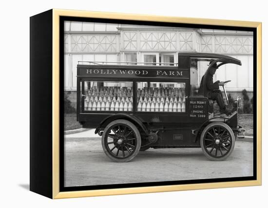 Hollywood Farm Milk Delivery Truck, Seattle, 1913-null-Framed Premier Image Canvas