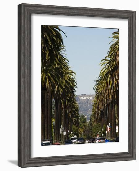 Hollywood Hills and the Hollywood Sign, Los Angeles, California, USA-Kober Christian-Framed Photographic Print