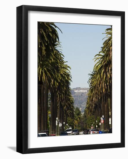 Hollywood Hills and the Hollywood Sign, Los Angeles, California, USA-Kober Christian-Framed Photographic Print