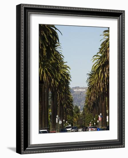 Hollywood Hills and the Hollywood Sign, Los Angeles, California, USA-Kober Christian-Framed Photographic Print