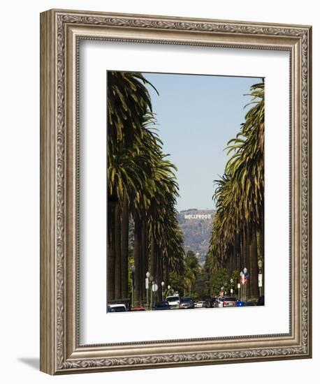 Hollywood Hills and the Hollywood Sign, Los Angeles, California, USA-Kober Christian-Framed Photographic Print