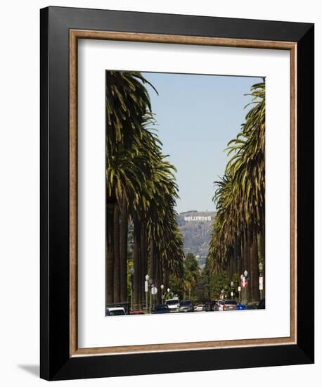 Hollywood Hills and the Hollywood Sign, Los Angeles, California, USA-Kober Christian-Framed Photographic Print