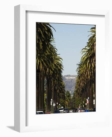 Hollywood Hills and the Hollywood Sign, Los Angeles, California, USA-Kober Christian-Framed Photographic Print