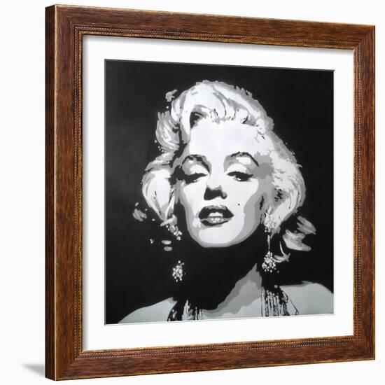 Hollywood icon-Abstract Graffiti-Framed Giclee Print