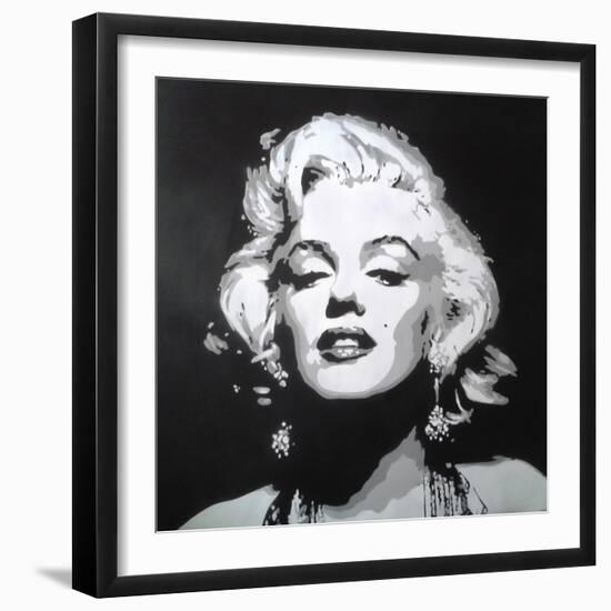 Hollywood icon-Abstract Graffiti-Framed Giclee Print