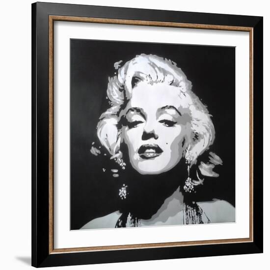 Hollywood icon-Abstract Graffiti-Framed Giclee Print