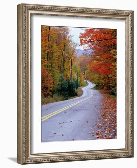 Hollywood Rd at Route 28, Adirondack Mountains, NY-Jim Schwabel-Framed Photographic Print