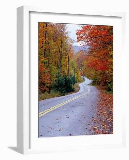 Hollywood Rd at Route 28, Adirondack Mountains, NY-Jim Schwabel-Framed Photographic Print