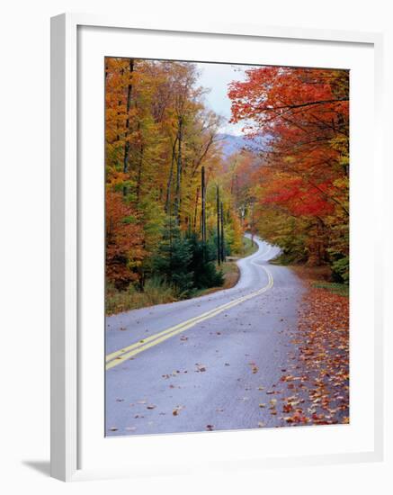 Hollywood Rd at Route 28, Adirondack Mountains, NY-Jim Schwabel-Framed Photographic Print