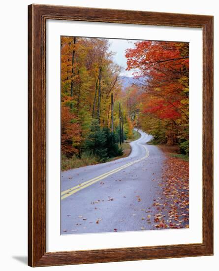 Hollywood Rd at Route 28, Adirondack Mountains, NY-Jim Schwabel-Framed Photographic Print