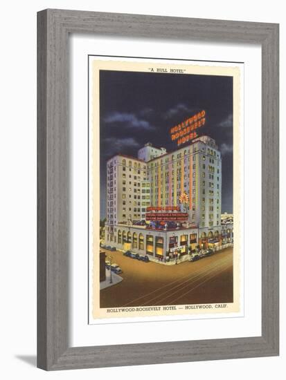 Hollywood-Roosevelt Hotel, Los Angeles, California-null-Framed Art Print