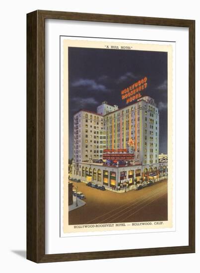 Hollywood-Roosevelt Hotel, Los Angeles, California-null-Framed Art Print