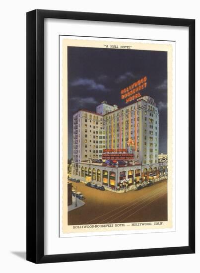 Hollywood-Roosevelt Hotel, Los Angeles, California-null-Framed Art Print