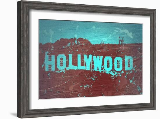 Hollywood Sign-NaxArt-Framed Art Print