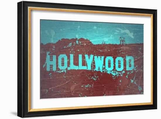 Hollywood Sign-NaxArt-Framed Art Print