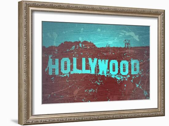 Hollywood Sign-NaxArt-Framed Art Print